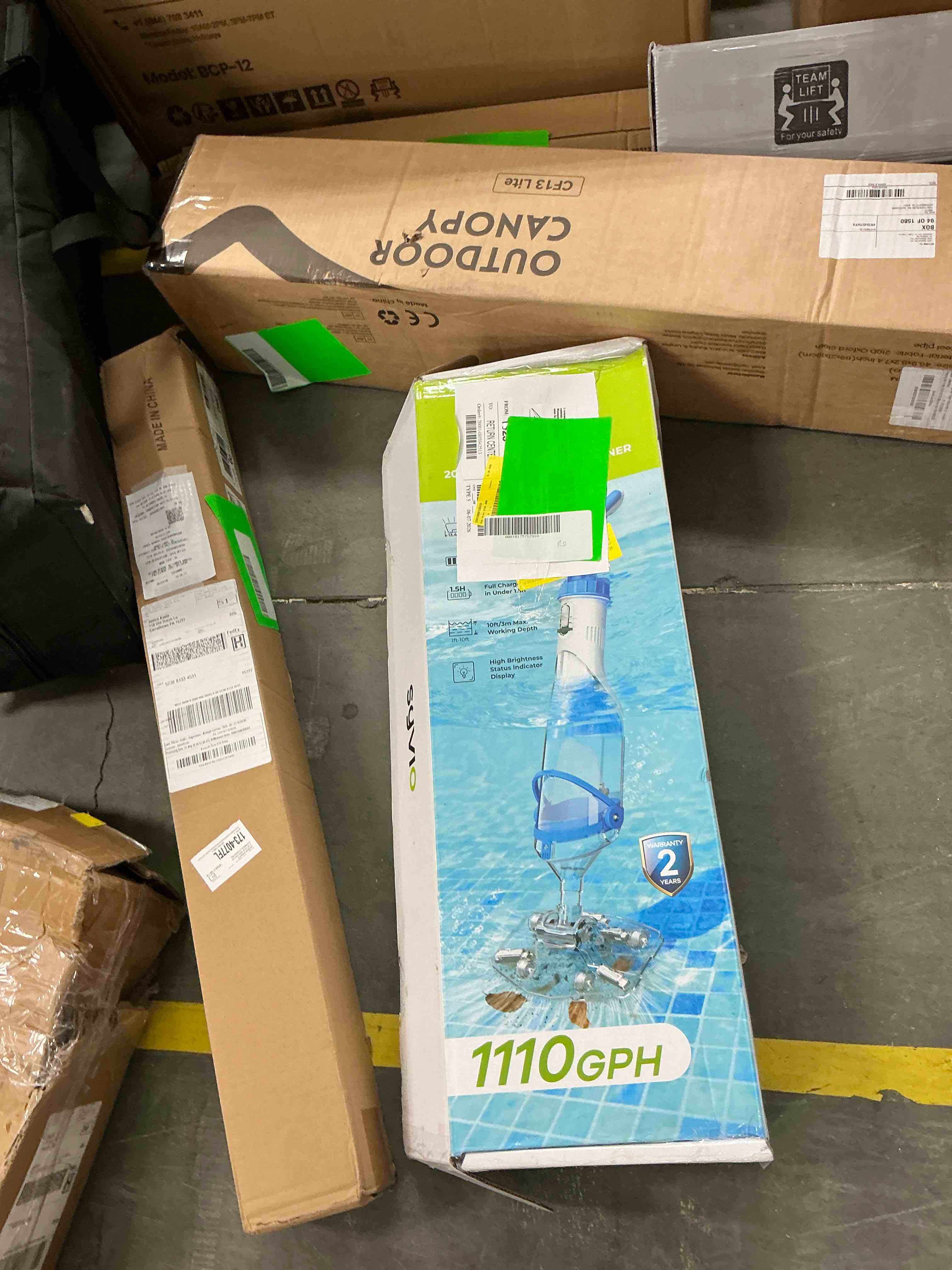 Condition photo showing Good Condition for syvio cordless handheld pool vacuum, 18.5 gpm powerful suction, 60-minute runtime, 11.4" wide head, for above ground & inground pools, spas & hot tubs