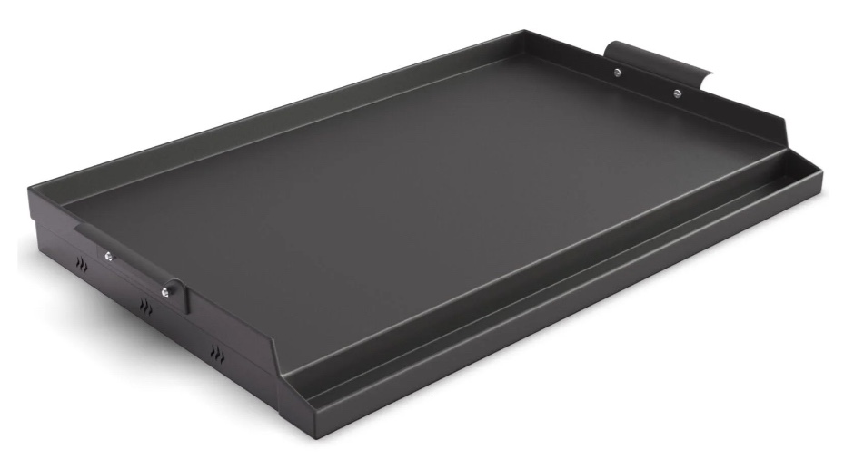 Nonstick Cooking Griddle for Gas Grill, Universal Cast Iron Griddle, Outdoor Flat Top Grill Pan for Camping, Tailgating, Parties, 23"×16", Black