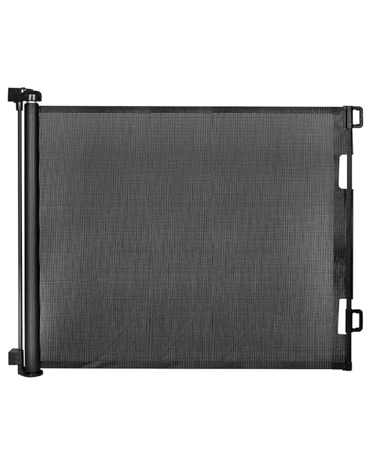  2 Ophanie Retractable Baby Safety Gate,Mesh Pet - 2 Gate 33" Tall, Extends to 55" Wide, Indoor & Outdoor Gates for stair Black