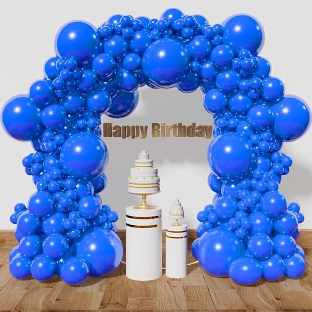 KAWKALSH Blue Balloon Arch Kit 111Pcs 18 12 5 Inch Latex Party Balloons Garland for Birthday Baby Sh