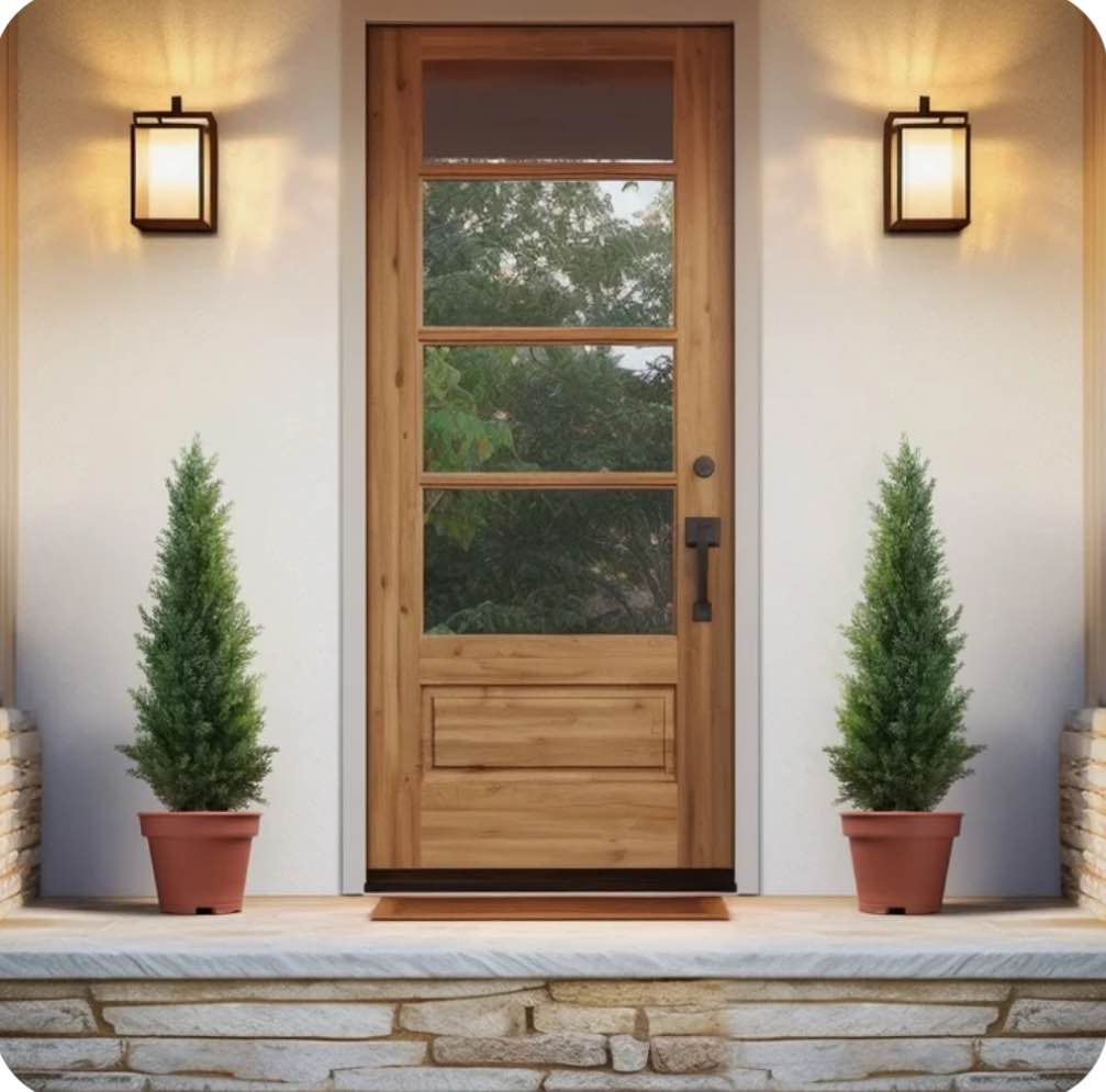 Artificial Cedar Tree 2 Pack 3 ft Outdoor Artificial Topiary Cedar Plants Fake Tree UV Rated Potted Plants for Porch Decor Faux Pine Tree for Perfect Housewarming Gift