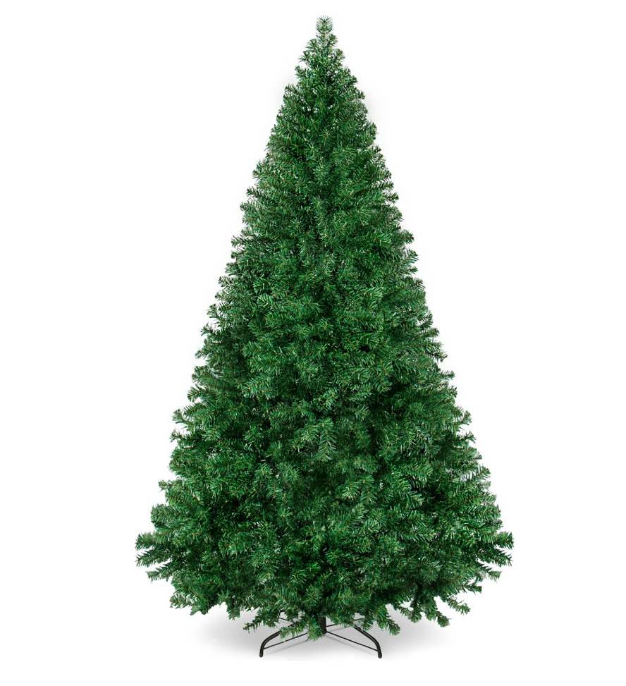Best Choice Products 6ft Premium Hinged Artificial Christmas Pine Tree w/ 1,000 Tips, Metal Base