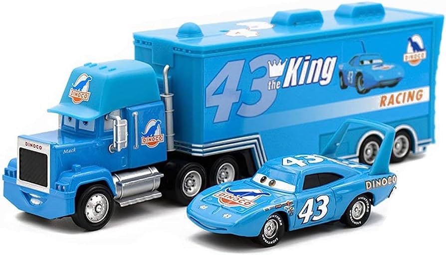 wltk Movie Cars 2 3 Hauler Mack Truck NO.43 & Strip Weathers Racer Speed 2PCS Vehicles ? McQueen Jac