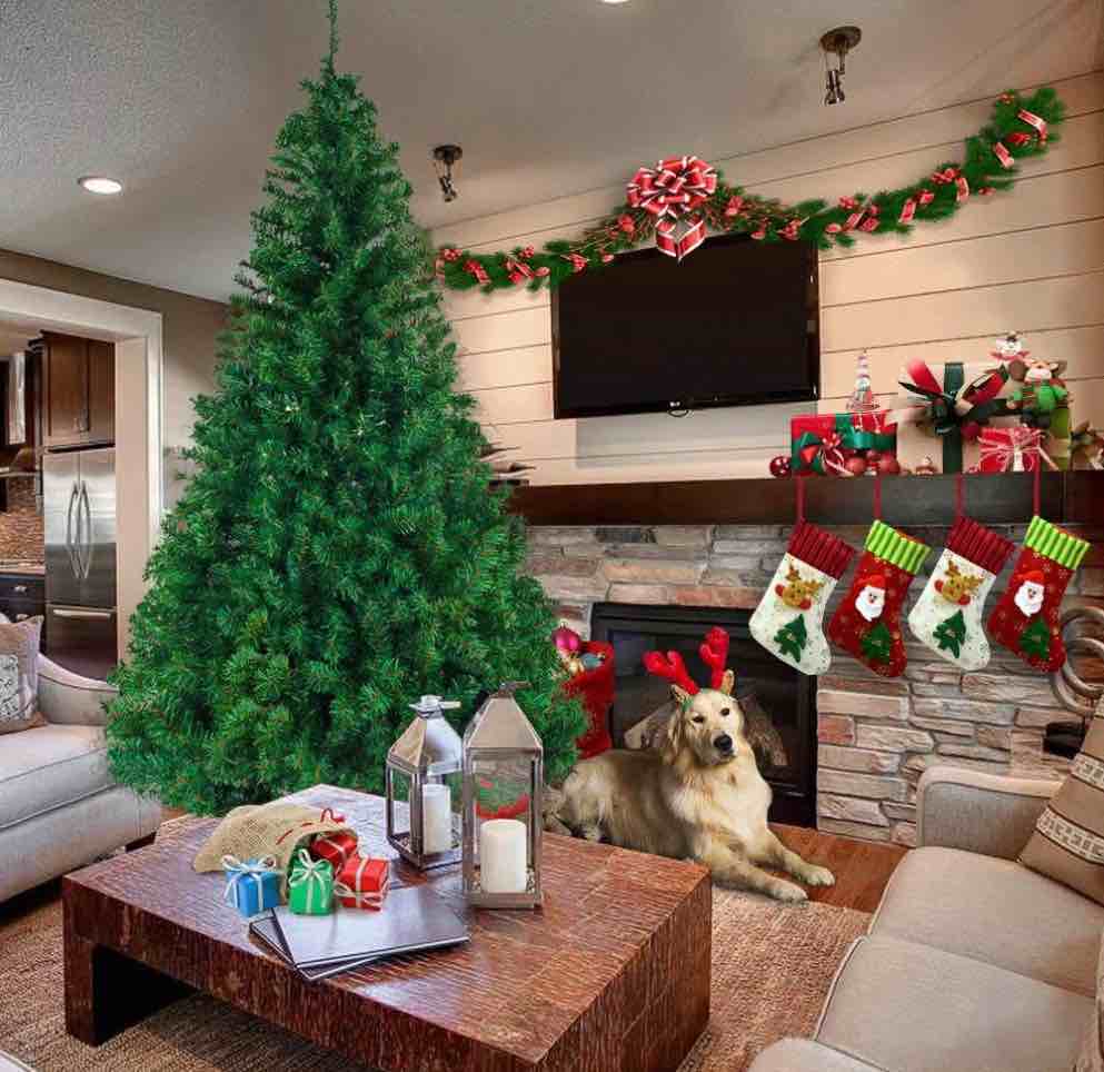 Ktaxon 5.5ft Artificial Full Christmas Tree with 850 Tips, Holiday Xmas Tree for Home Party Decoration, Includes Stand