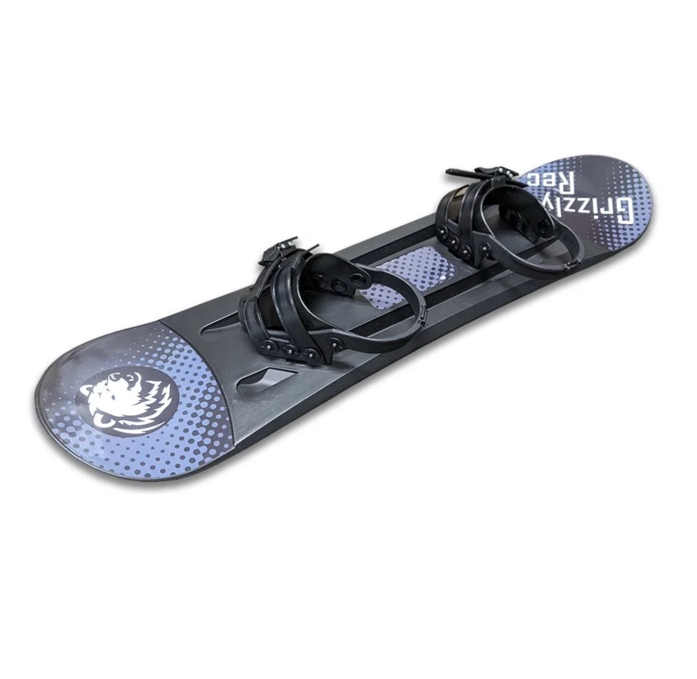 Grizzly Recreation Beginner Kids Snowboard 95cm, Black