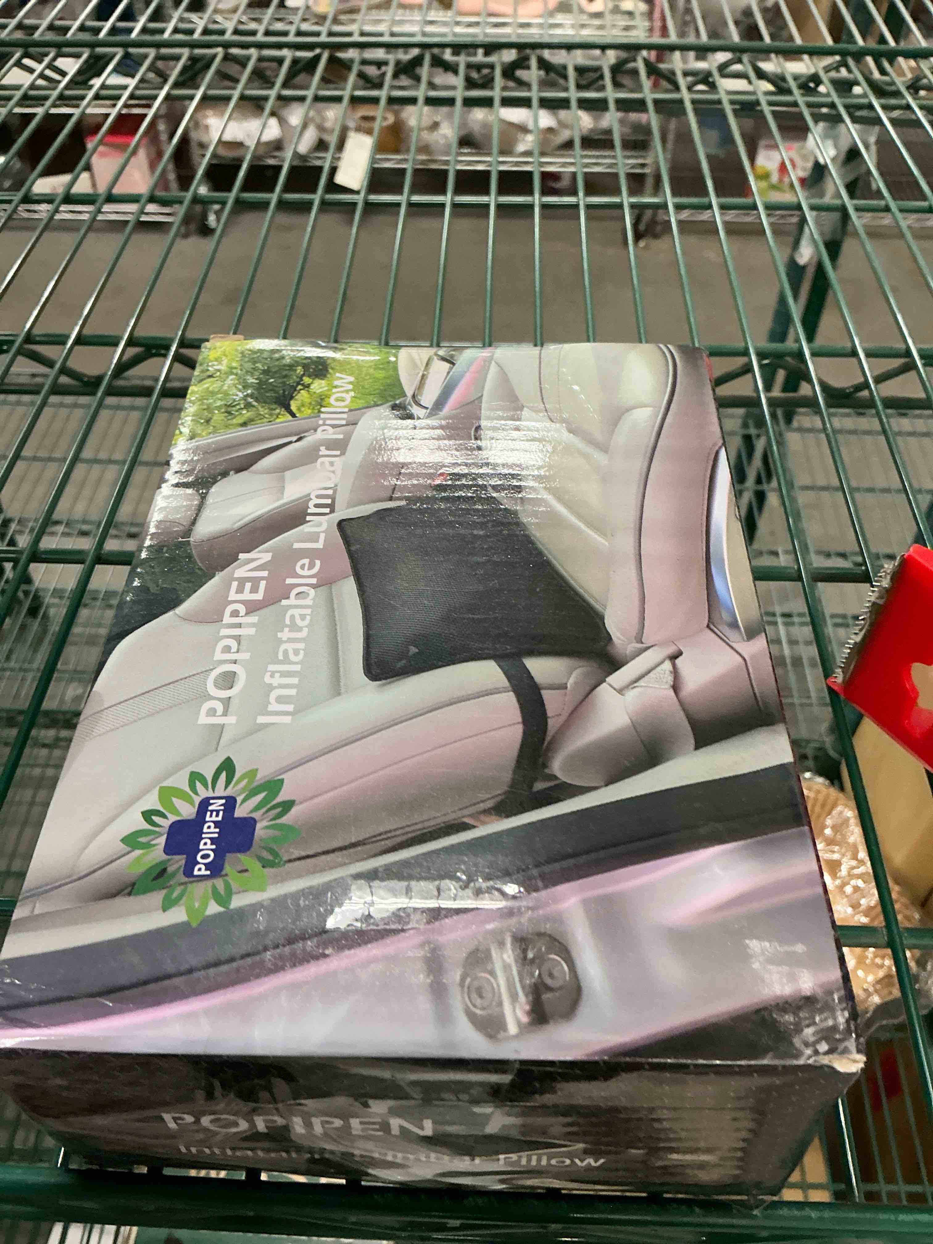 Condition photo showing New/Like New for Inflatable Lumbar Support Pillow for Office Chair and Car Seat, Back Support Cushion with Air Pump for Reducing Lower Back Pain