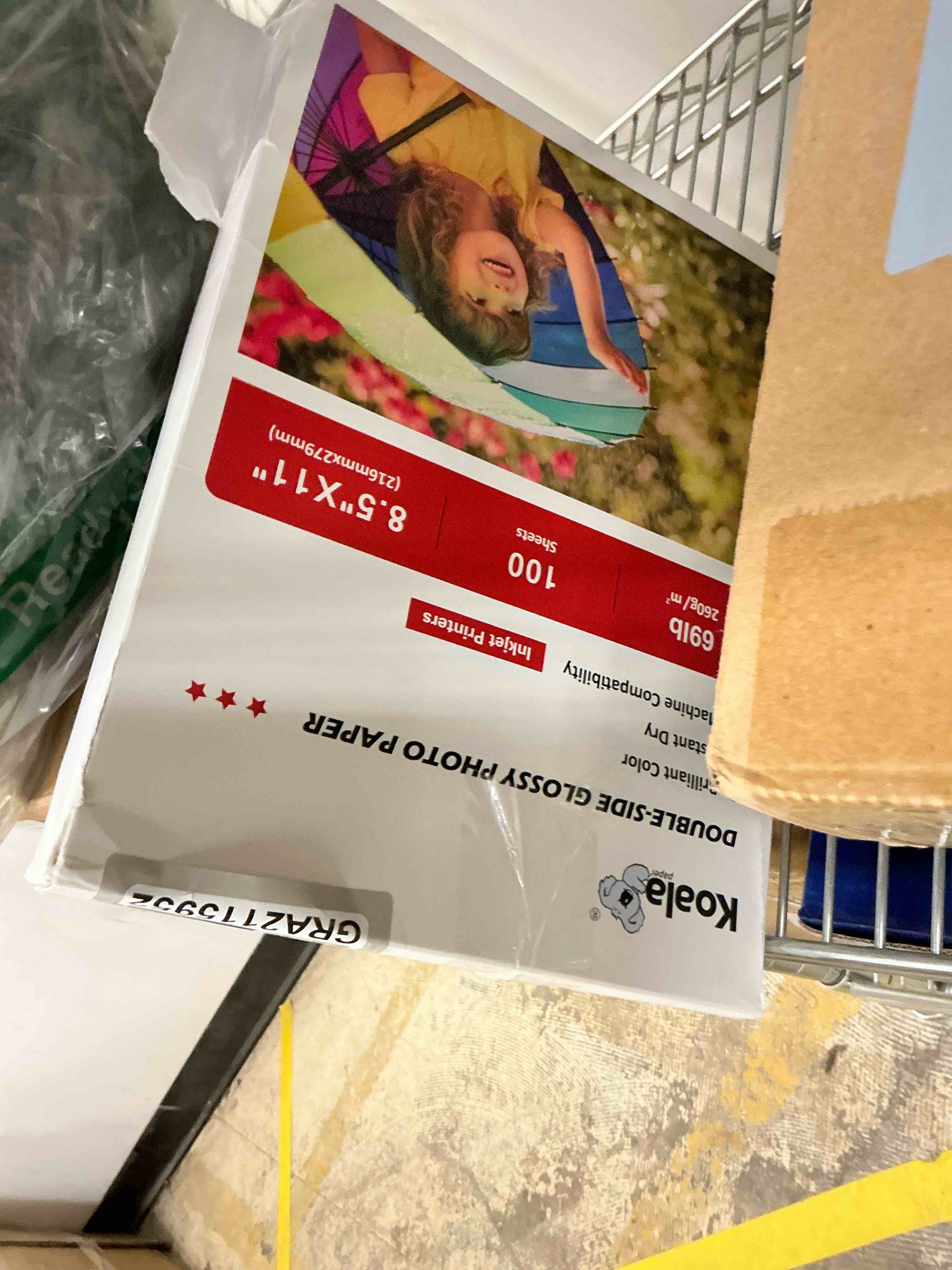 Condition photo showing New/Like New for Koala Thick Photo Paper 8.5x11 Inches Heavyweight Double Sided High Glossy 100 Sheets 260gsm only Compatible with Inkjet Printer