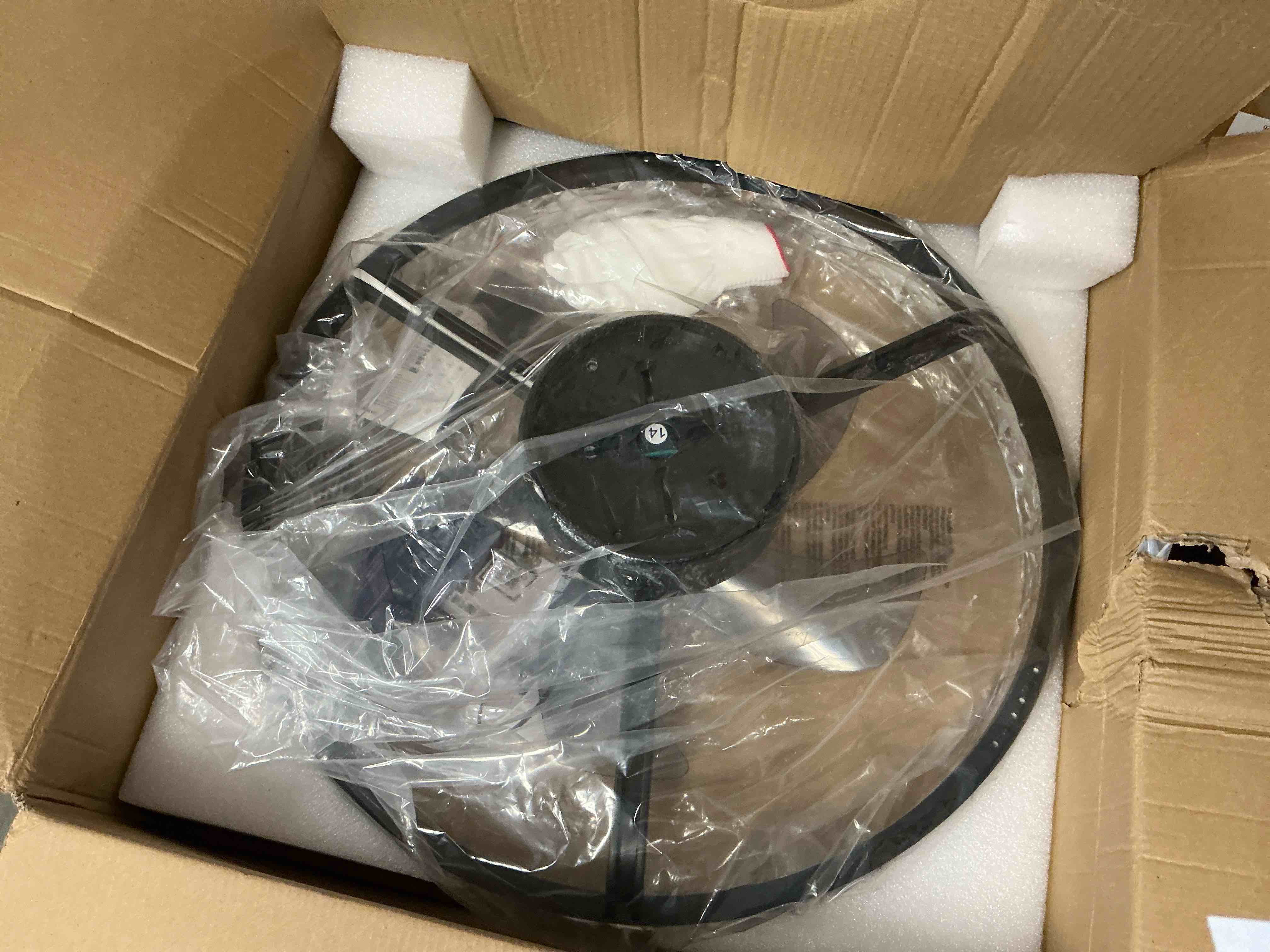 Condition photo showing New/Like New for 20 ceiling fan with light modern ceiling fans with lights and remote ac reversible 6 speeds 3 cct low profile flush mount quiet ceiling fan for bedroom kitchen & closet
