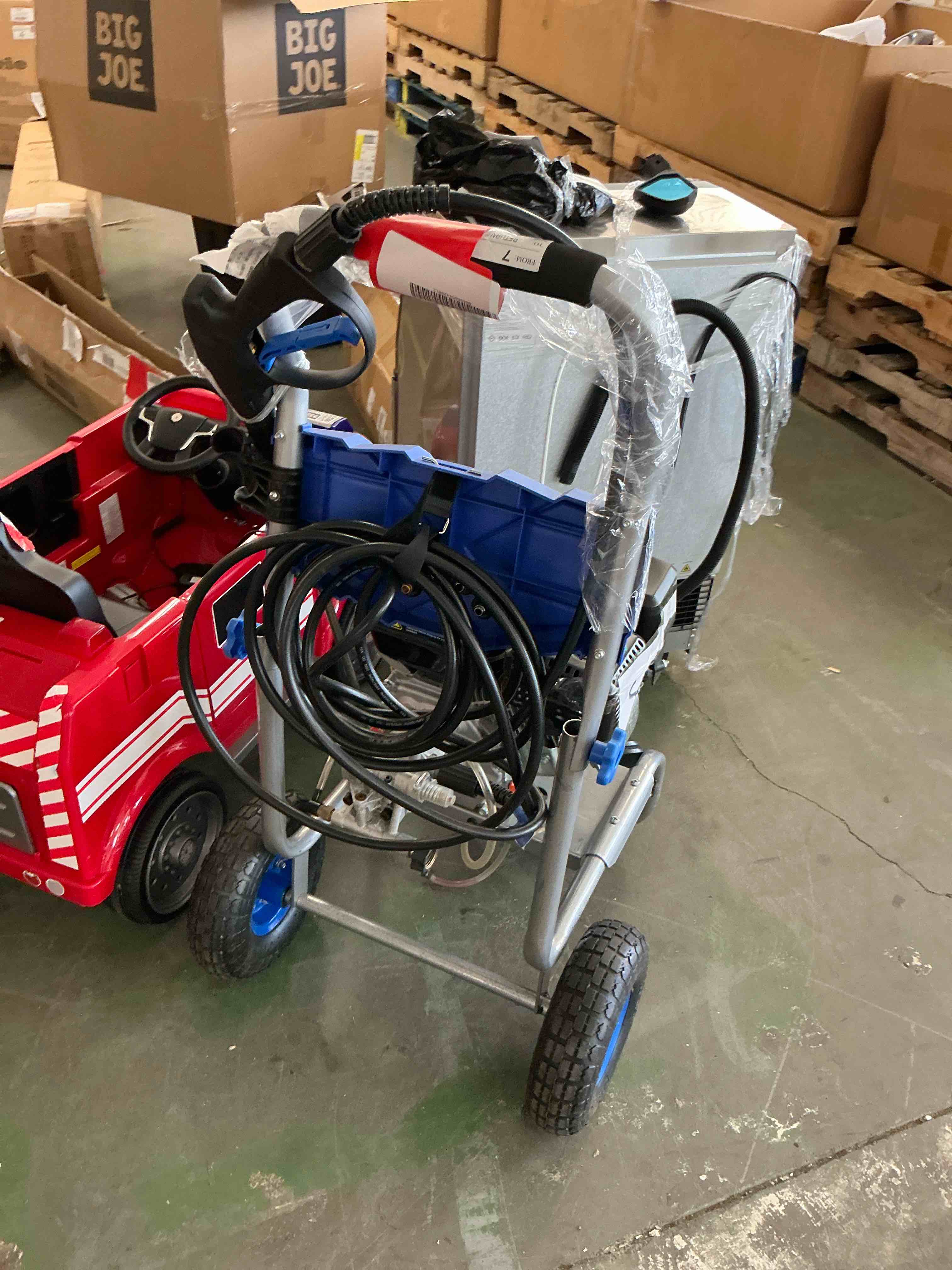 Condition photo showing Good Condition for efurden 3500psi gas pressure washer  212cc engine 2.3gpm high power cleaner  4 adjustable nozzles for wall terrace vehicle garden cleaning  blue