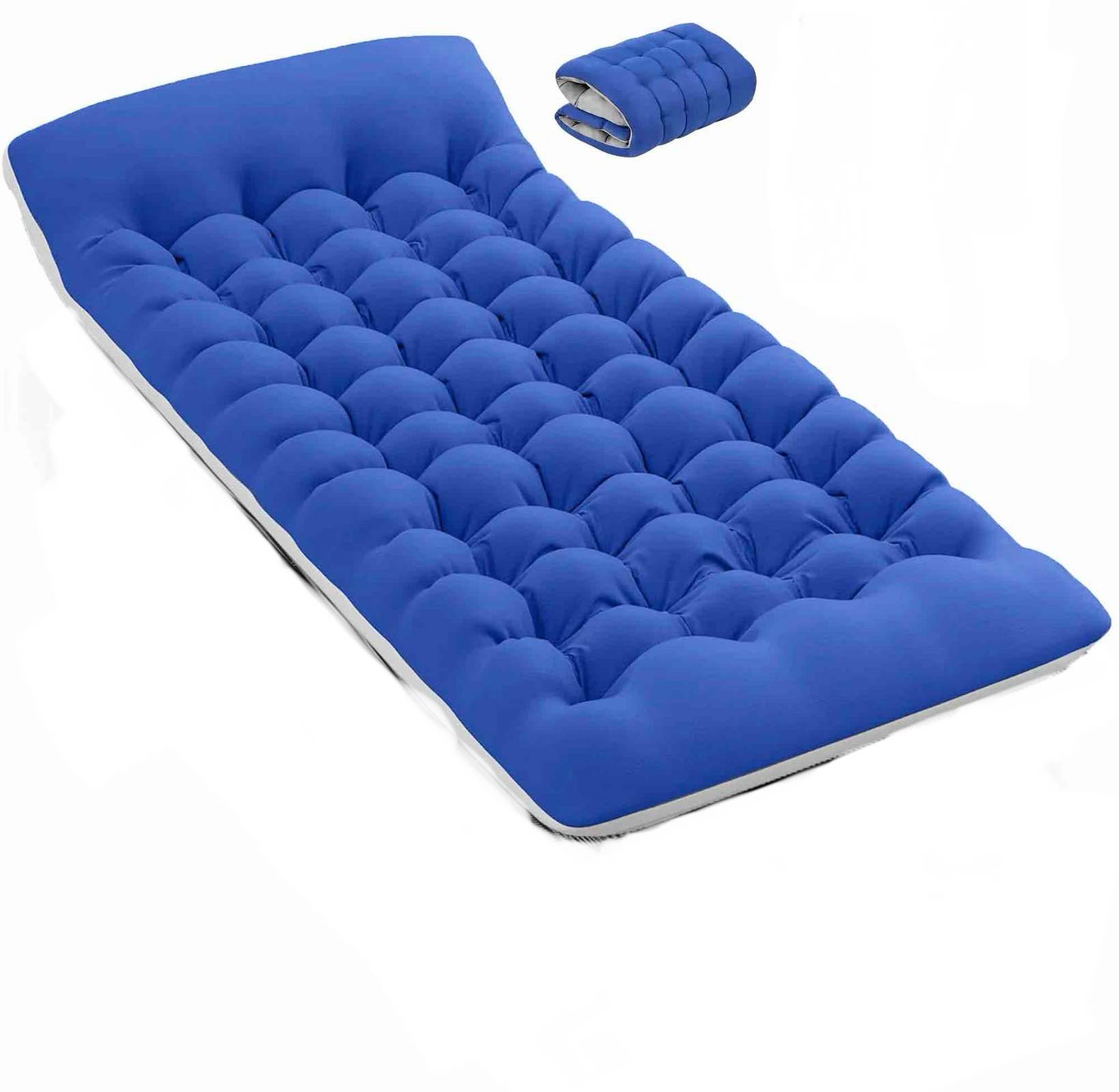 GVDV Folding Camping 2 Sided Comfort Mattress, 75*28 inch Double Layer Oxford Fabric Folding Bed, Portable Sleeping Bed for Camp Office Nap Beach Travel