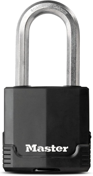 Master Lock Heavy Duty Outdoor Keyed Padlock, 2-1/8-in Wide x 2-1/2-in Shackle