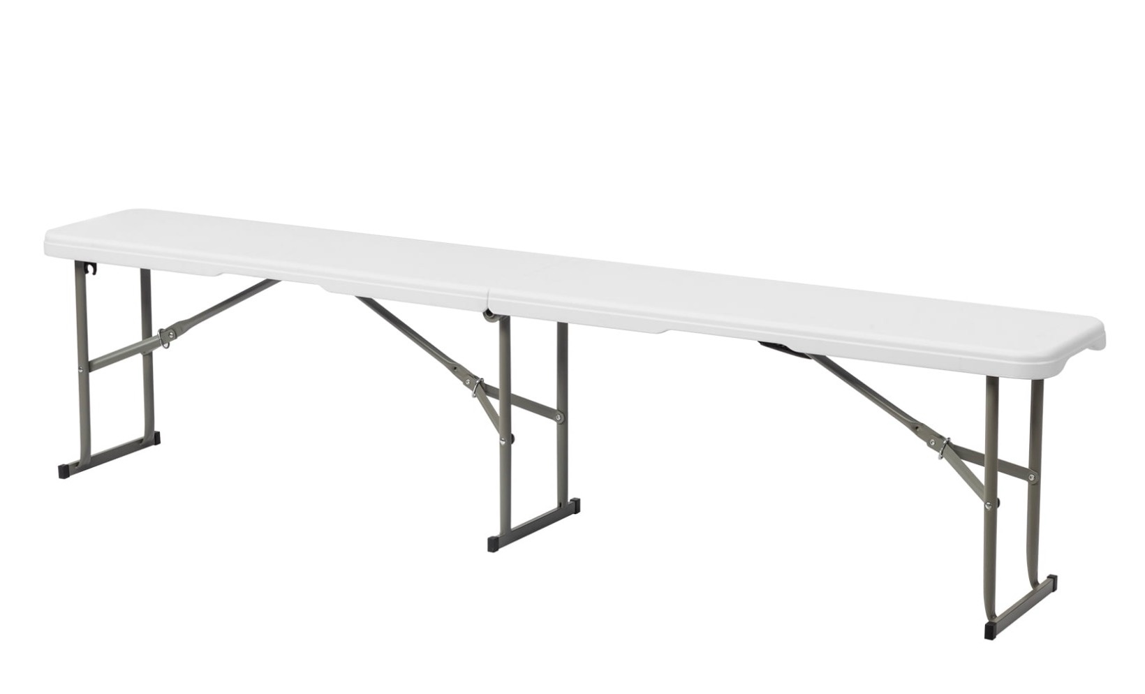 Ktaxon 6' Portable Folding Bench, Perfect for Outdoor Party, Picnic, Camping, Wedding etc., Plastic Folding Bench for Outdoor and Indoor, White