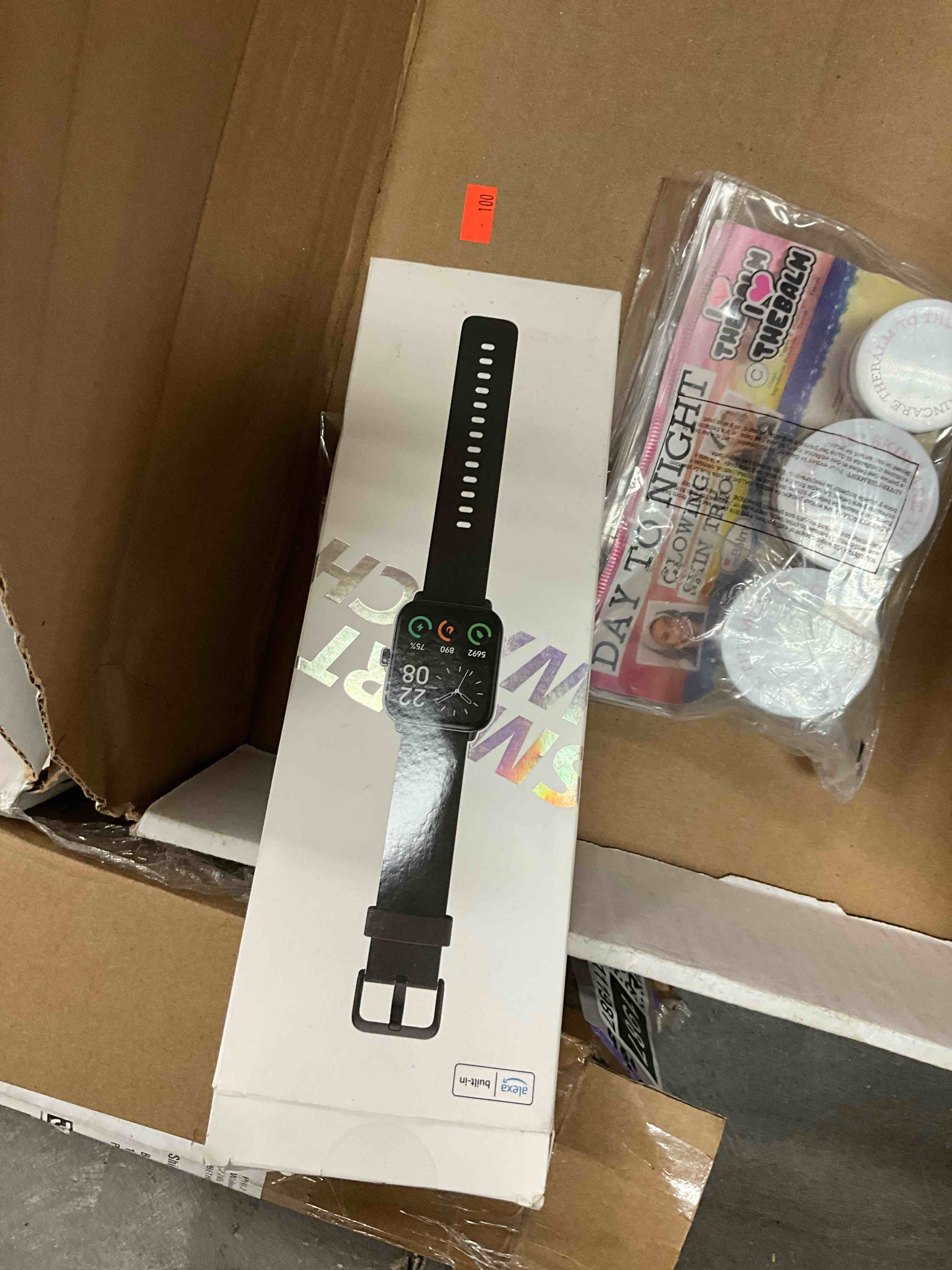 Condition photo showing Good Condition for smart watch with alexa built-in, hd touchscreen fitness tracker with bluetooth calling, fitness watch with heart rate/sleep monitor, 120+ sports modes, ip68 waterproof smartwatch for android ios