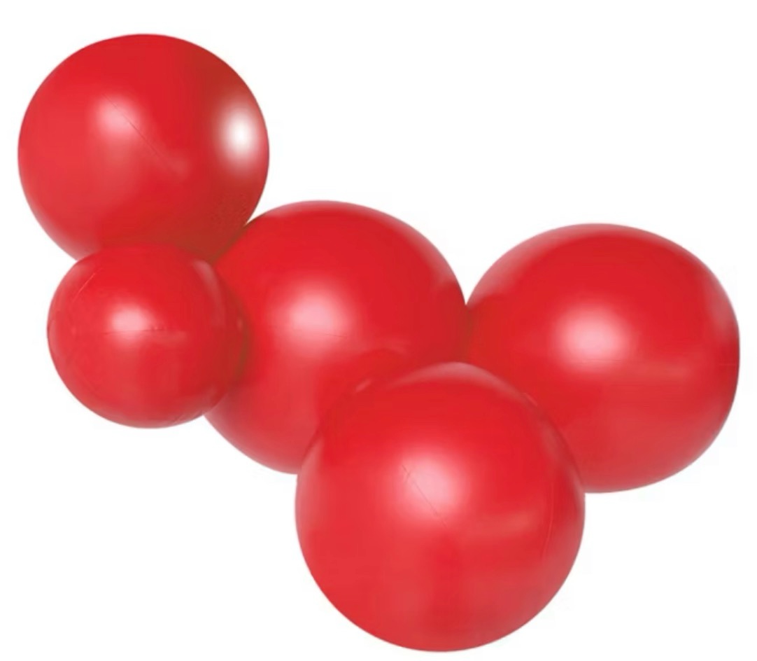 MINNIDIP Balloon Garland 5-cluster in Red Satin