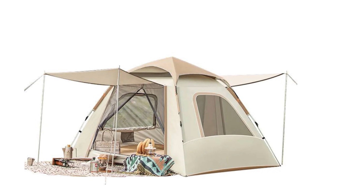 Mapskey 4 Person Instant Camping Tent  Automatic Easy Pop up Tents Camping with Carry Bag Outdoor/Family/Beach/Hiking/Traveling