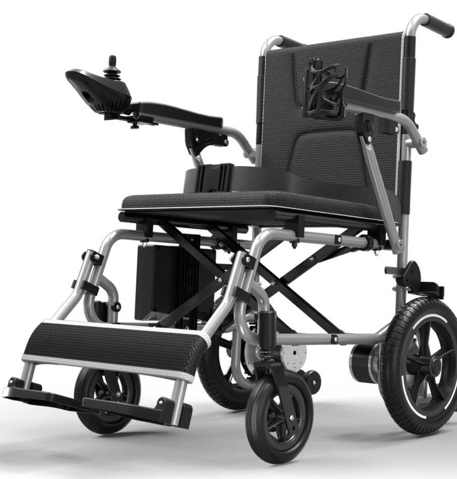 coolhut 37 lbs electric wheelchair 25+ miles long travel range, foldable & lightweight motorized wheelchair with safety features hold up 350lbs 8-year warranty, ideal for seniors & travel