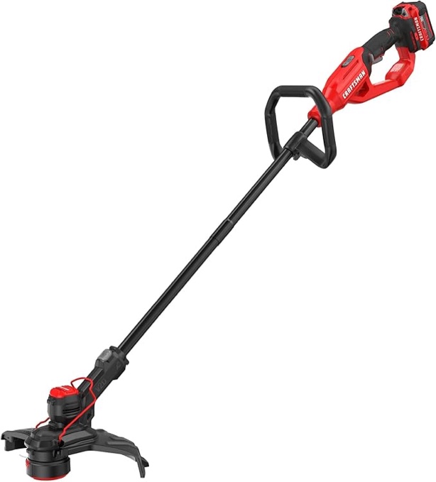 craftsman v20 20-volt max 13-in straight shaft battery string trimmer edger conversion capable ( tool only)