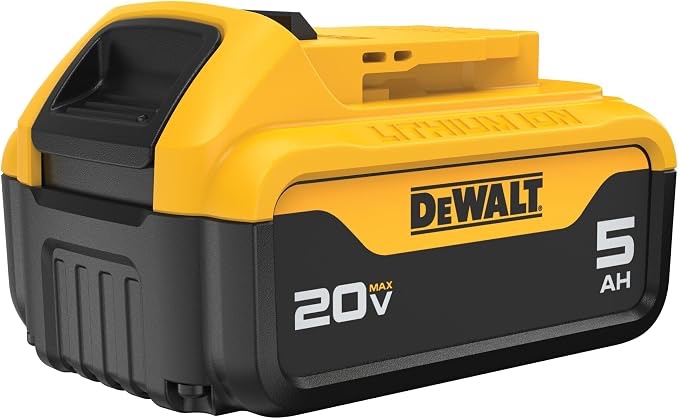 dewalt 20v max battery, lithium ion, 5.0ah (dcb205)