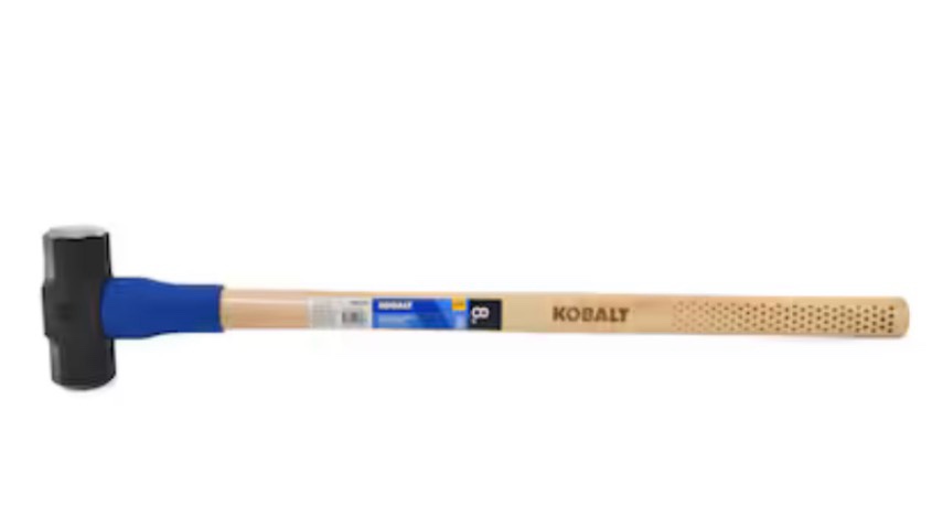 kobalt 8-lbs high carbon steel and hickory sledge hammer jj-7346
