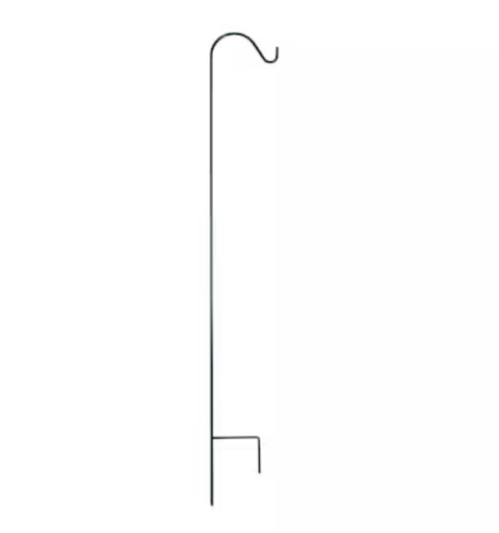 style selections 84.8-in steel-painted metal traditional shepherd's hook
