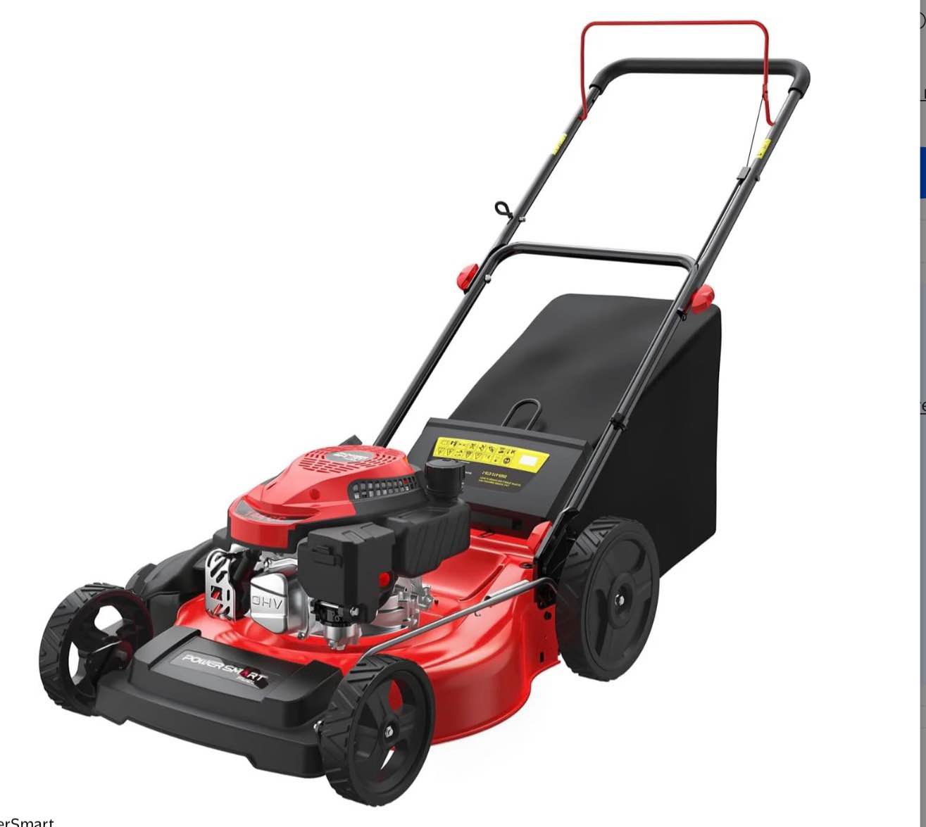 powersmart 21 144cc gas push lawn mower with 6-position height adjustment