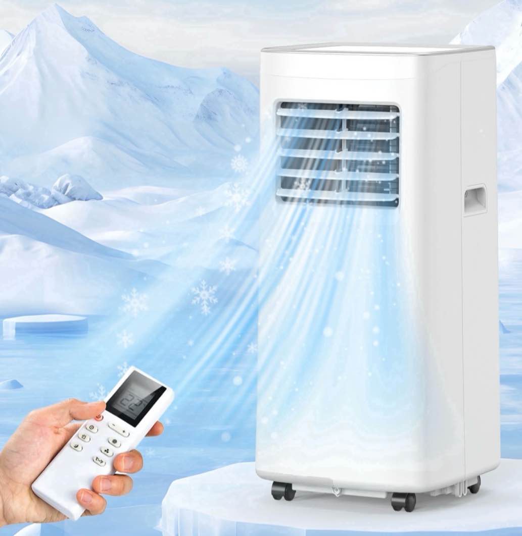 frostorm 8500 btu portable air conditioners 4 in1 air conditioner with remote control portable ac cooling range up to 360 sq.ft windows kit brush wh