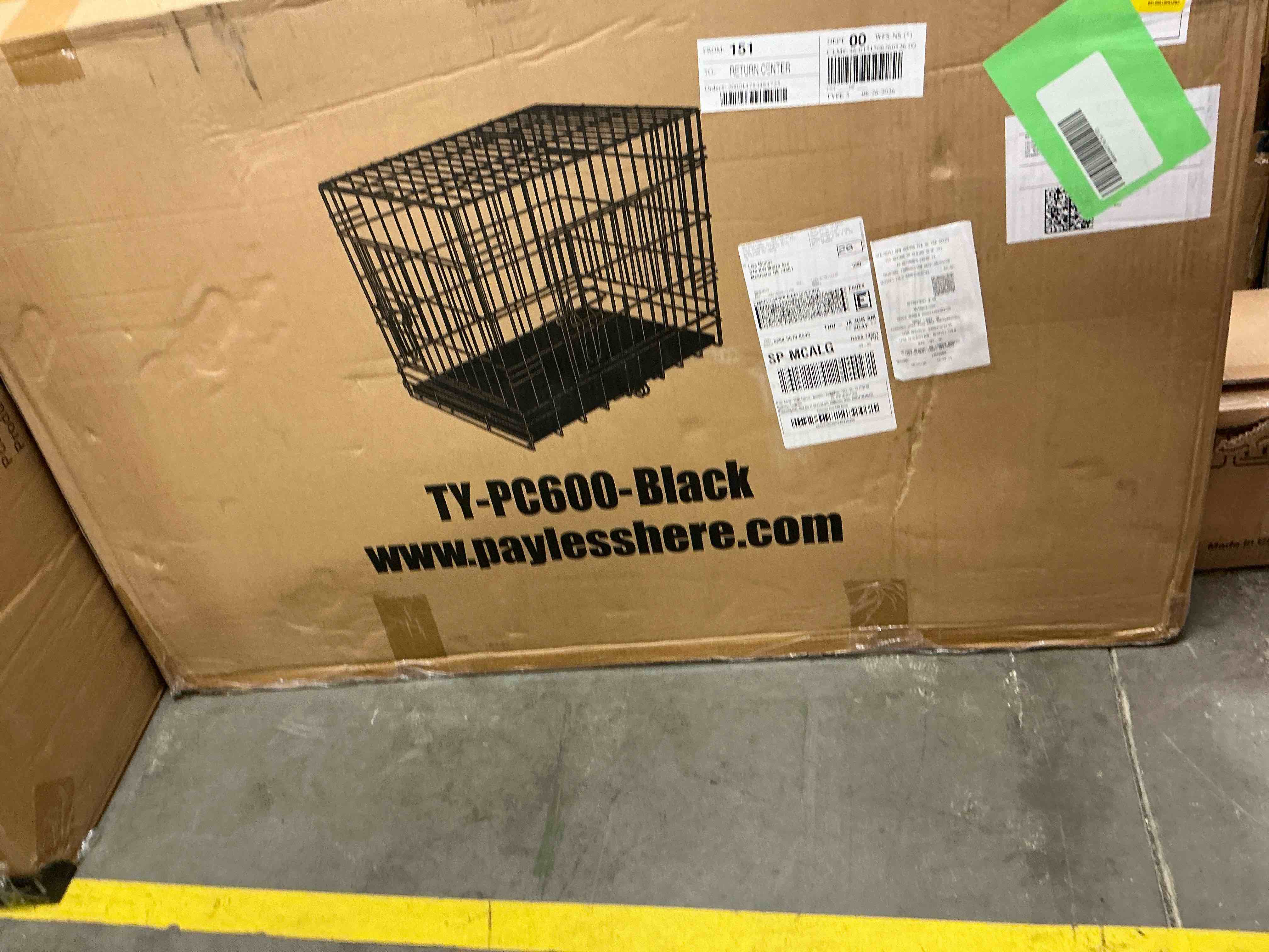 Condition photo showing New/Like New for bestpet folding dog crate with divider and tray, 42"l