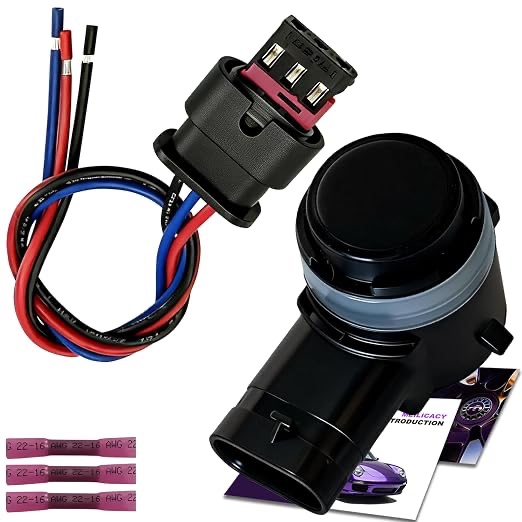 front or rear parking sensor backup parking assist sensor pdc parking sensor connector wiring harness for ford 2020-2023 escape explorer transit expedition ju5z-15k859-aptm ju5z15k859a