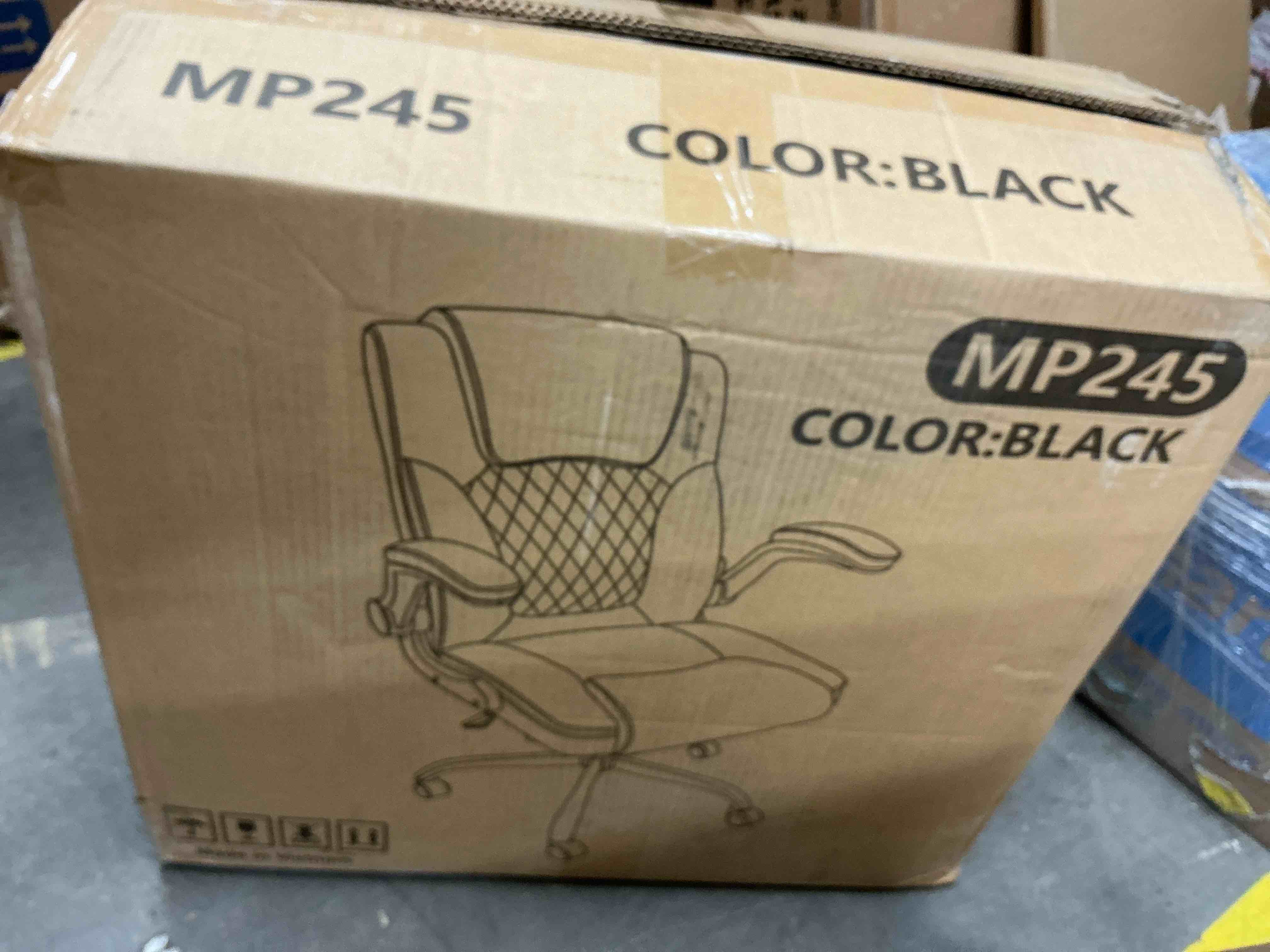 Condition photo showing Good Condition for coolhut leather office chair, big and tall office chair 400lbs wide seat ergonomic computer desk chair high back executive leather chair adjustable task chair lumbar back with 8-year warranty, black