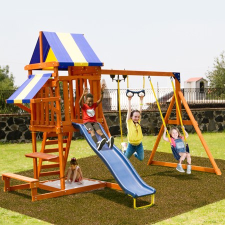 sportspower sunnyslope wooden swing set wood component , box 2 of 2