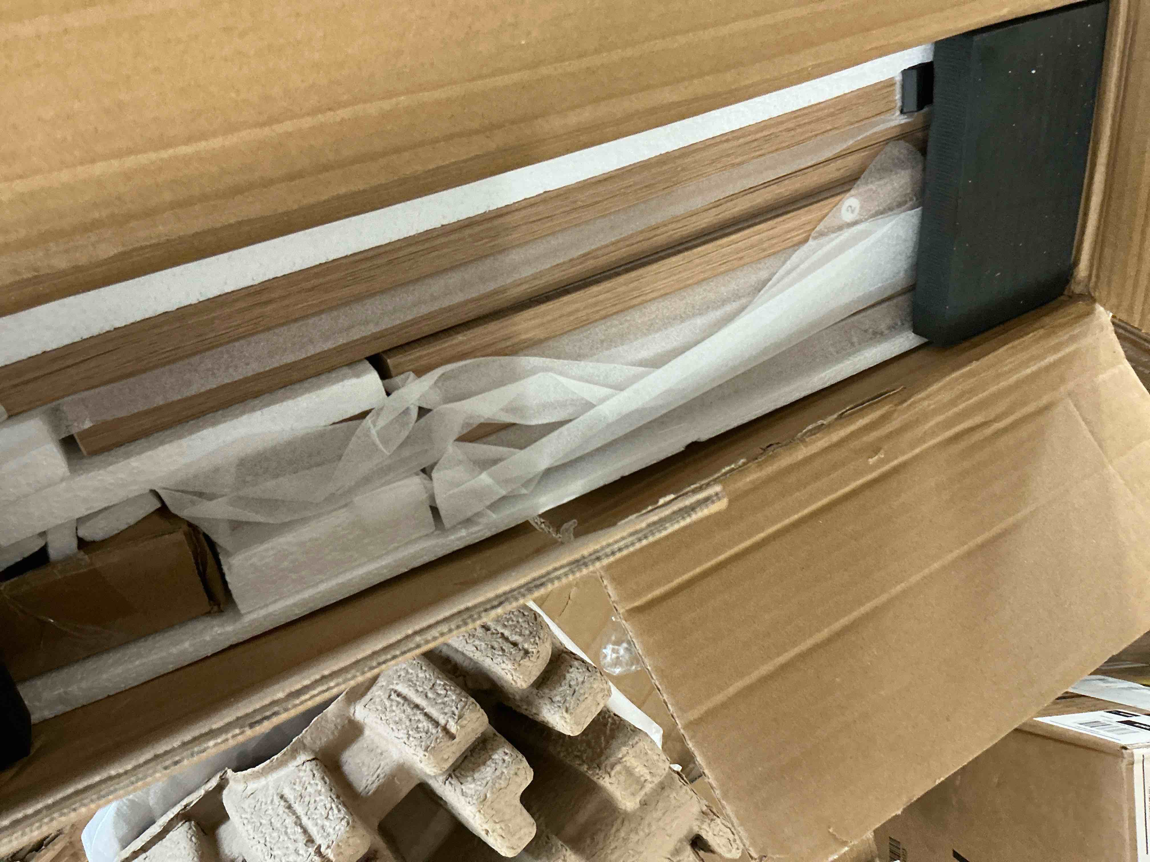 Condition photo showing New/Like New for gunaito lift top coffee table with storage, square coffee table and modern farmhouse center table for living room, natural wood color