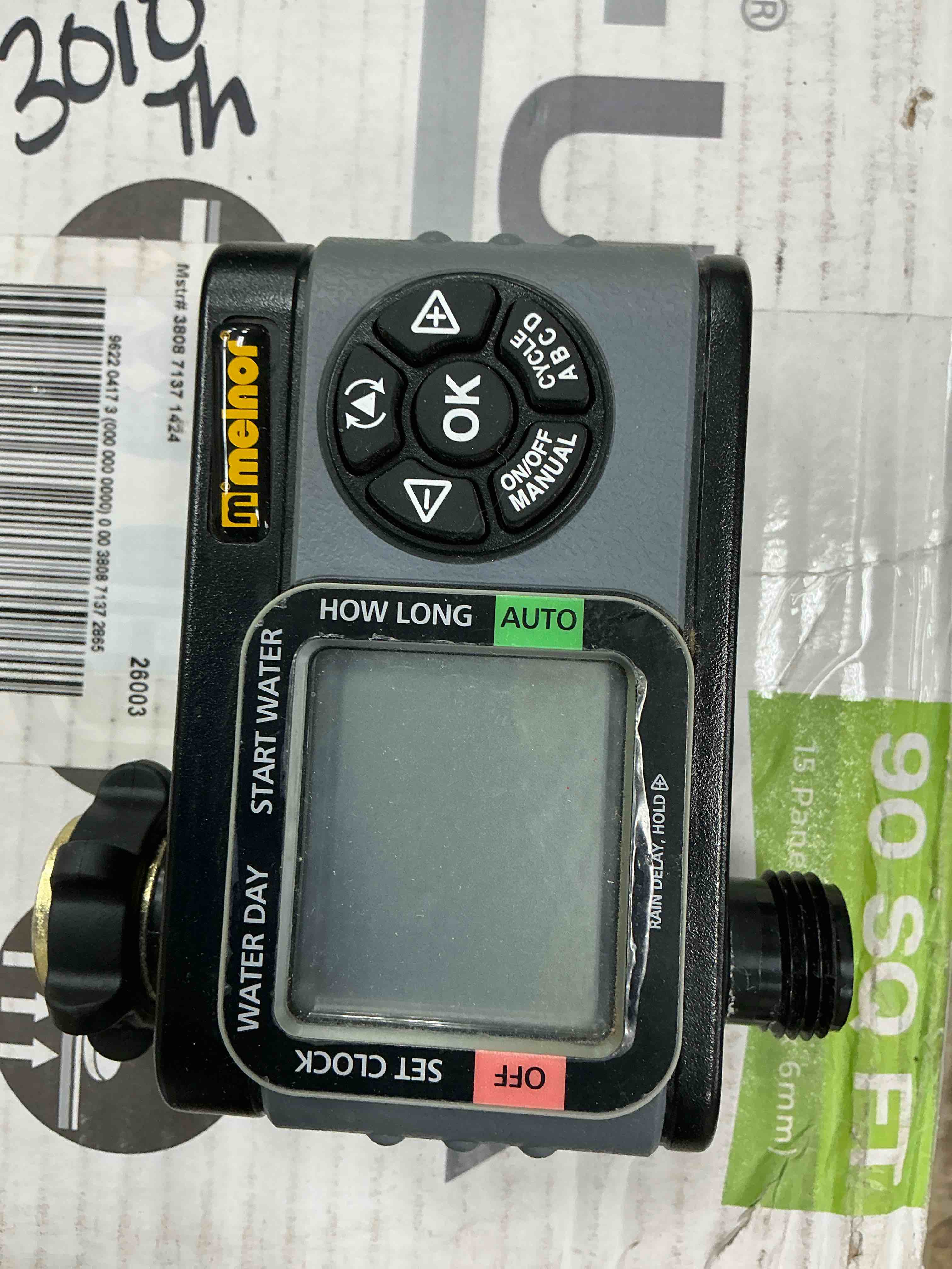 Condition photo showing Good Condition for melnor 1 output port stationary digital hose end timer