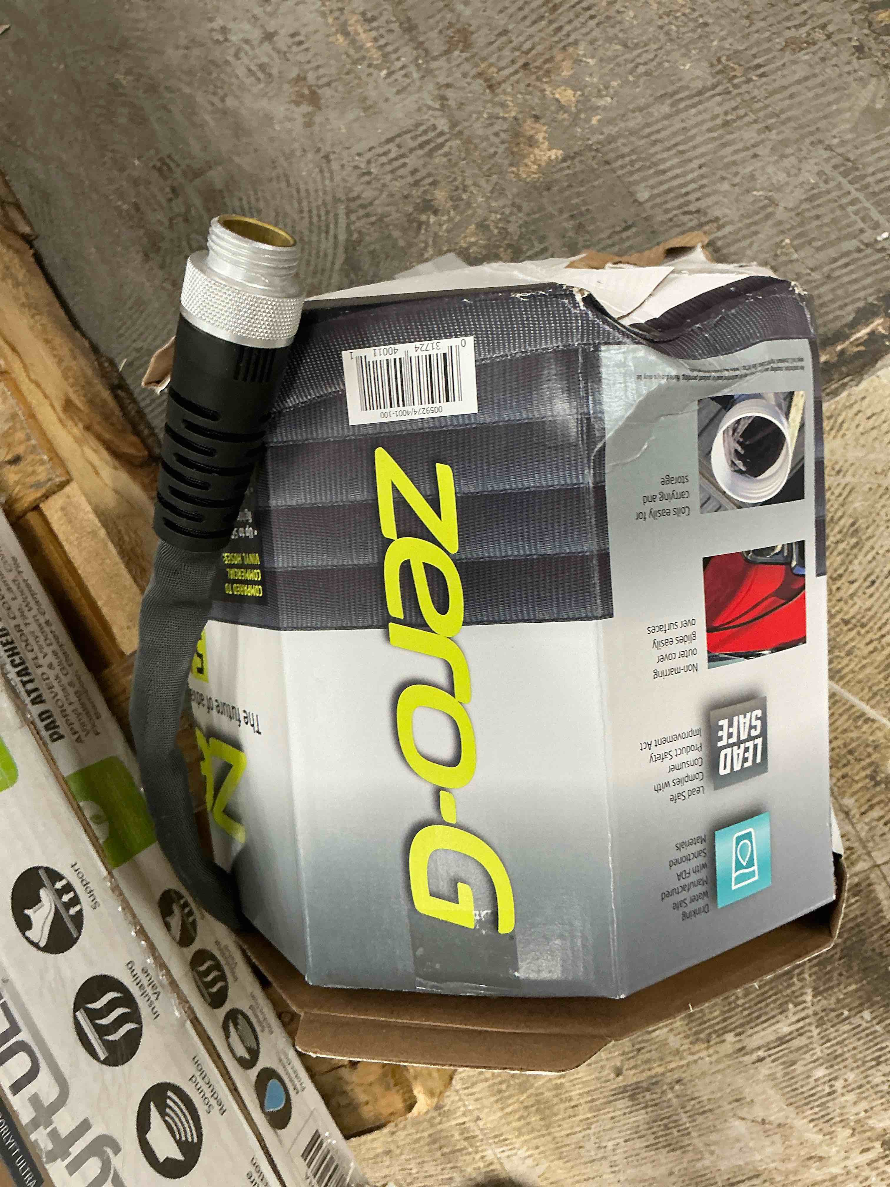 Condition photo showing New/Like New for apex zero-g 4001-100 garden hose 5/8 in 100 ft l coupling fiber gray