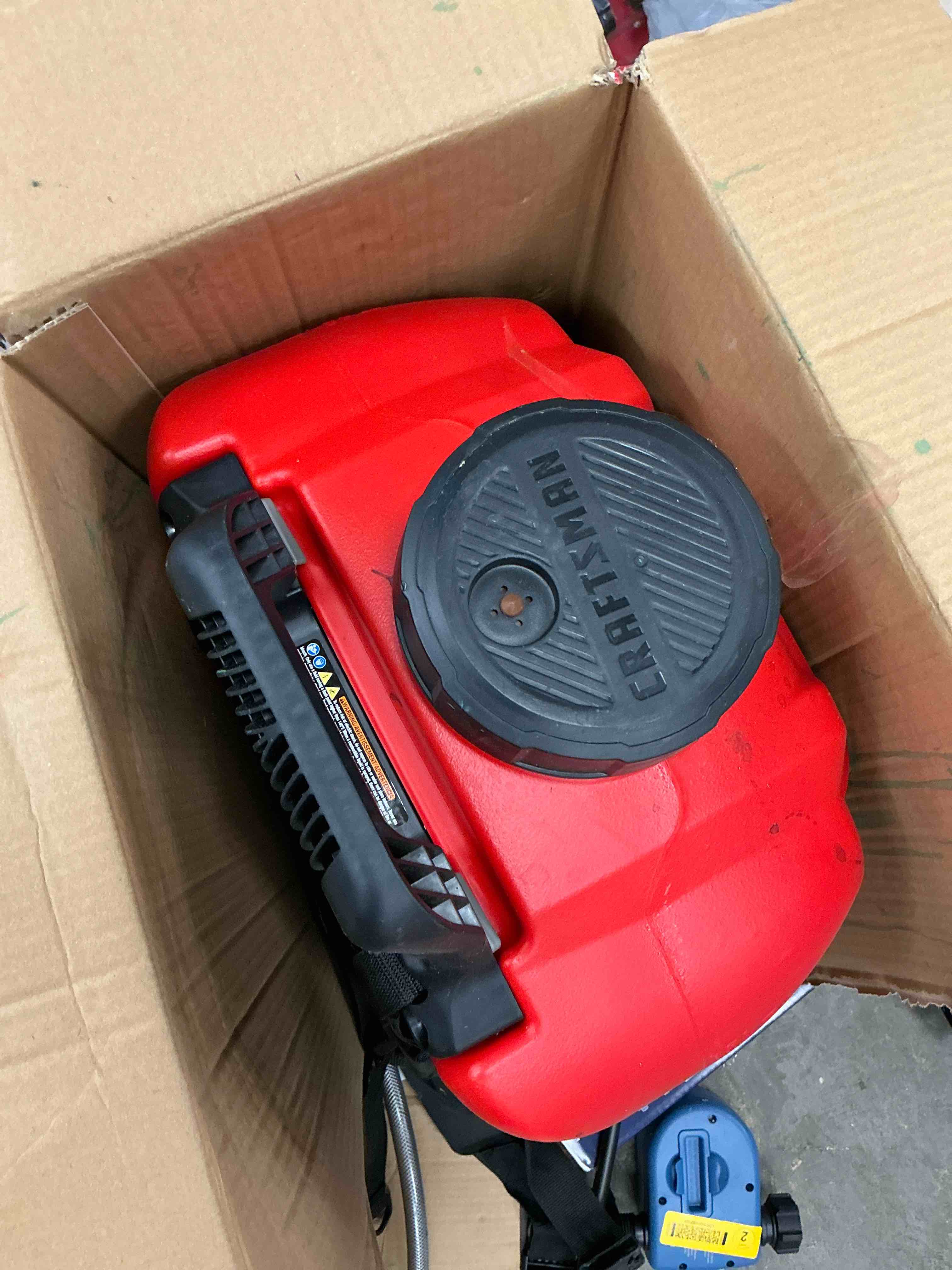 Condition photo showing Good Condition for craftsman 20v* lithium-ion battery powered 4 gallon backpack sprayer