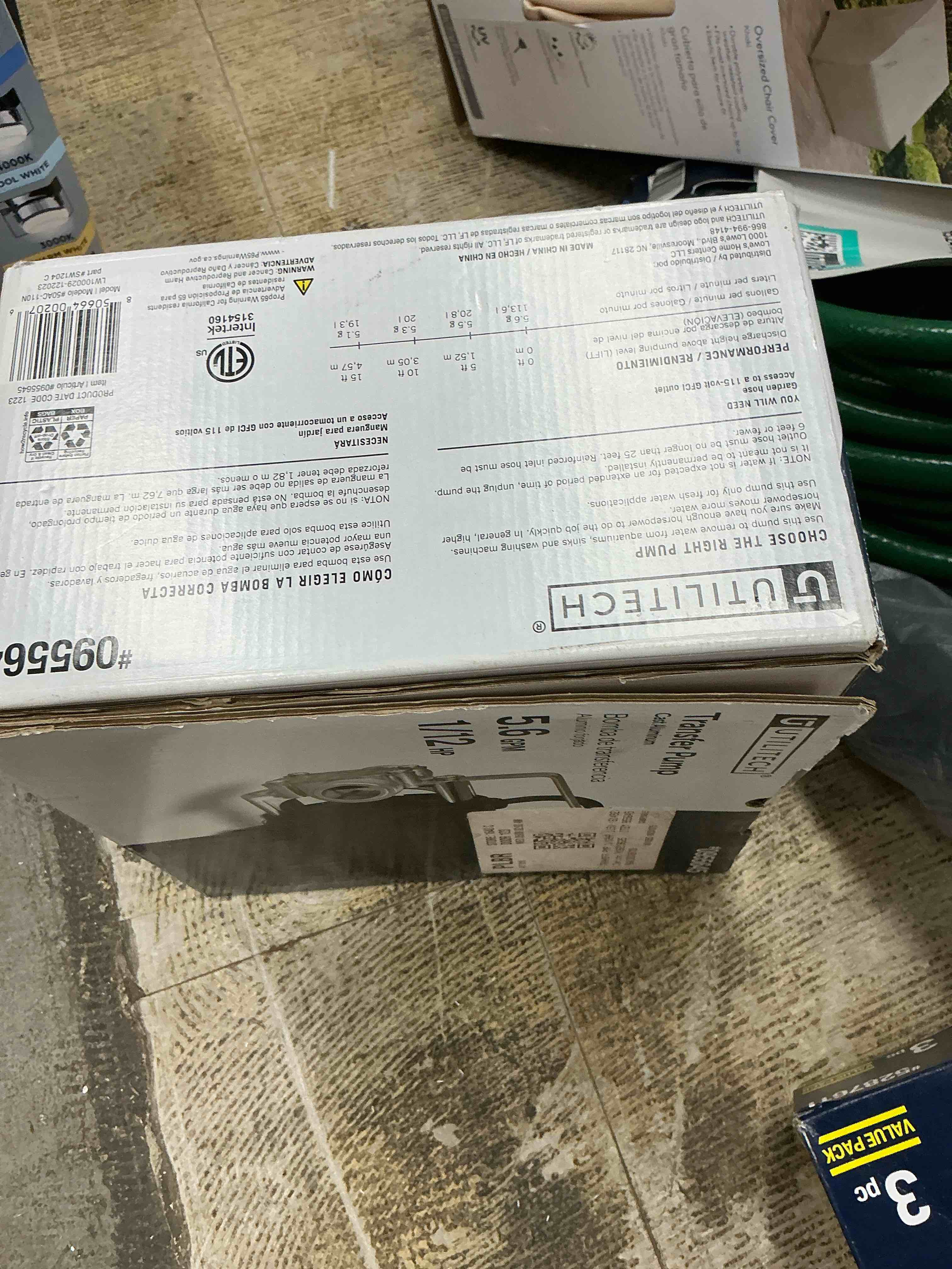 Condition photo showing Good Condition for utilitech 1/12 hp stainless steel transfer pump 50ac-110n -new