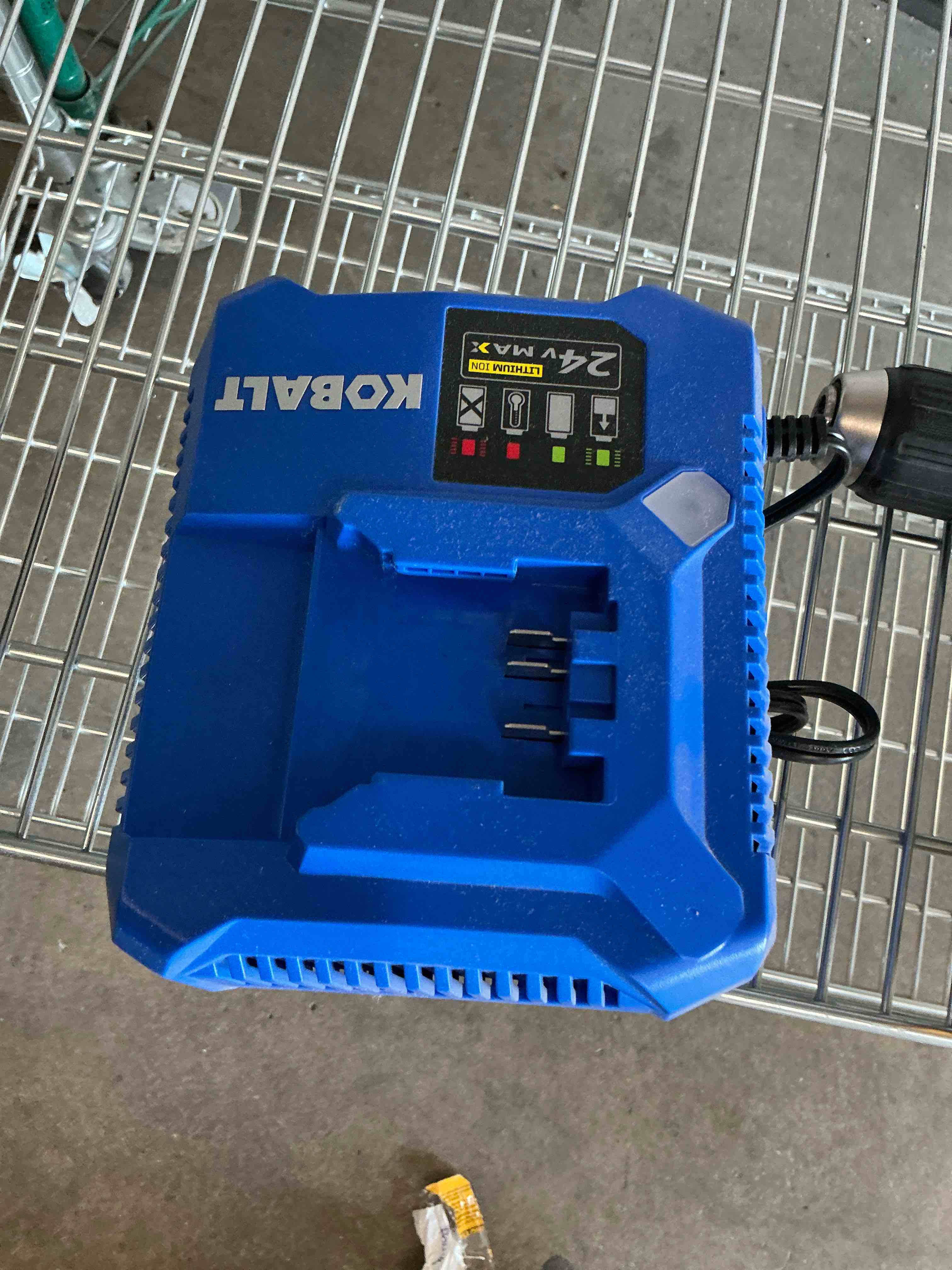 Condition photo showing Good Condition for kobalt 24 -volt battery charger ( lithium-ion )
