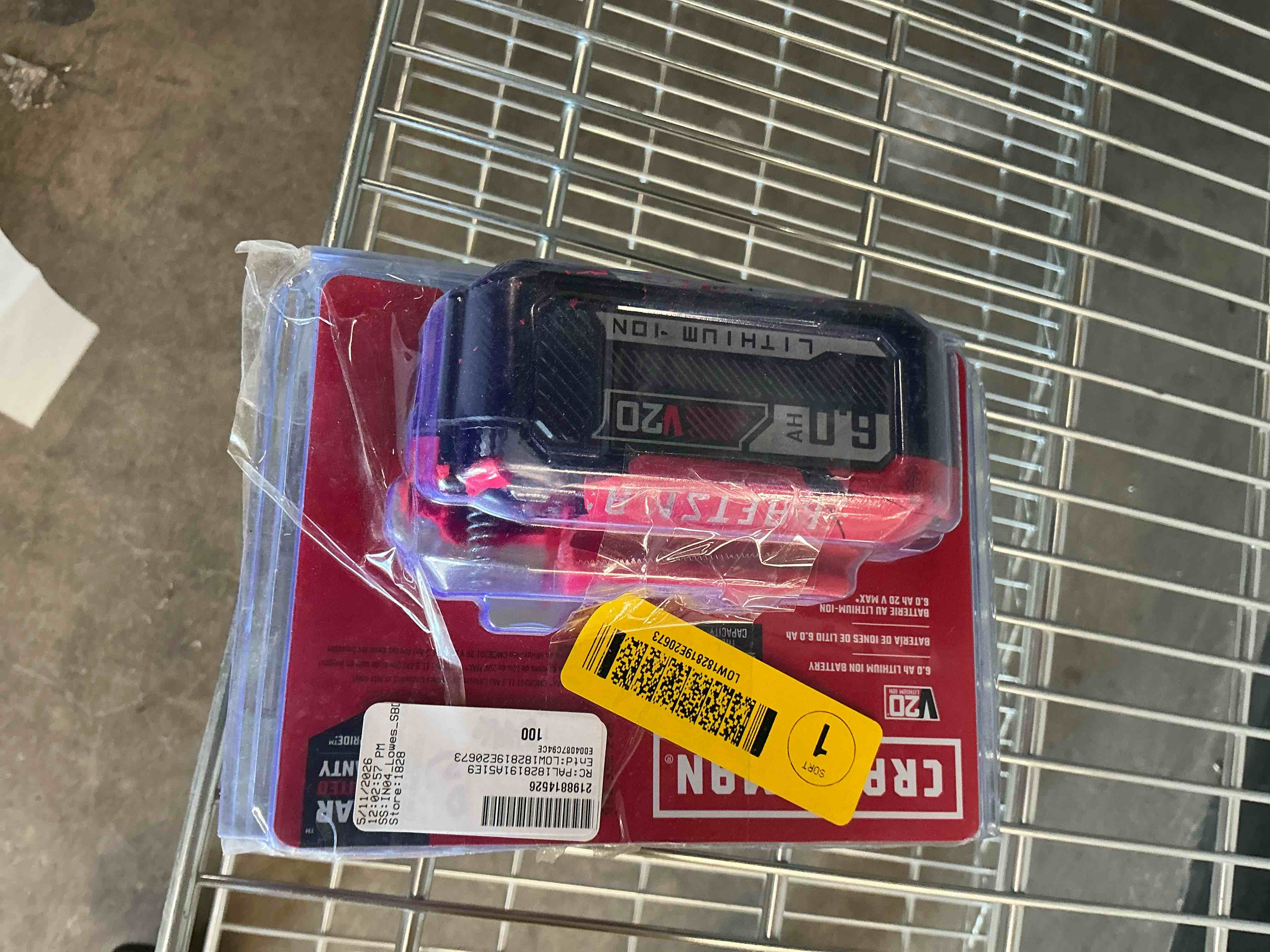 Condition photo showing Good Condition for craftsman cmcb206 v20 20v max 6.0 ah lithium ion battery
