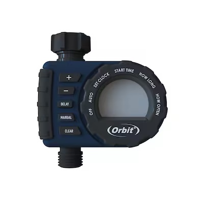 orbit 1 output port stationary digital hose end timer