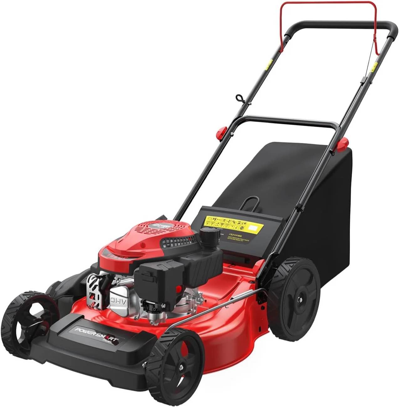 powersmart 21 144cc gas push lawn mower with 6-position height adjustment