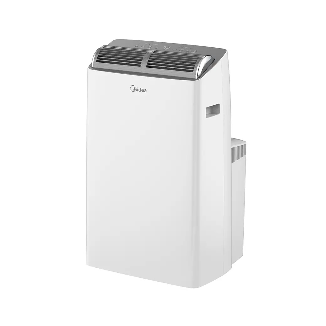 midea 12,000 btu doe duo smart inverter portable air conditioner with heat pump, for spaces up to 550 sq. ft.