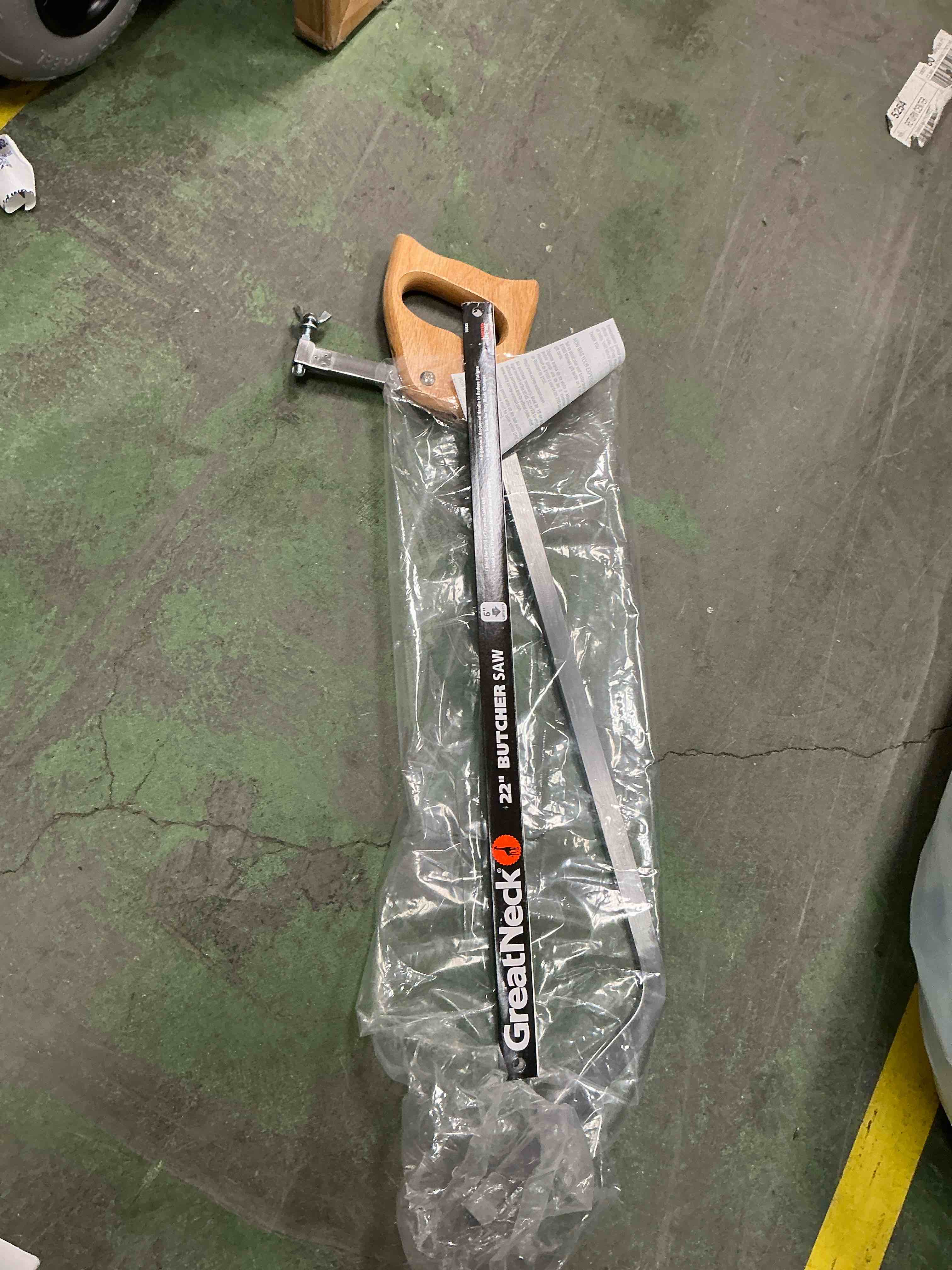 Condition photo showing Good Condition for greatneck professional butchers saw 22 inch