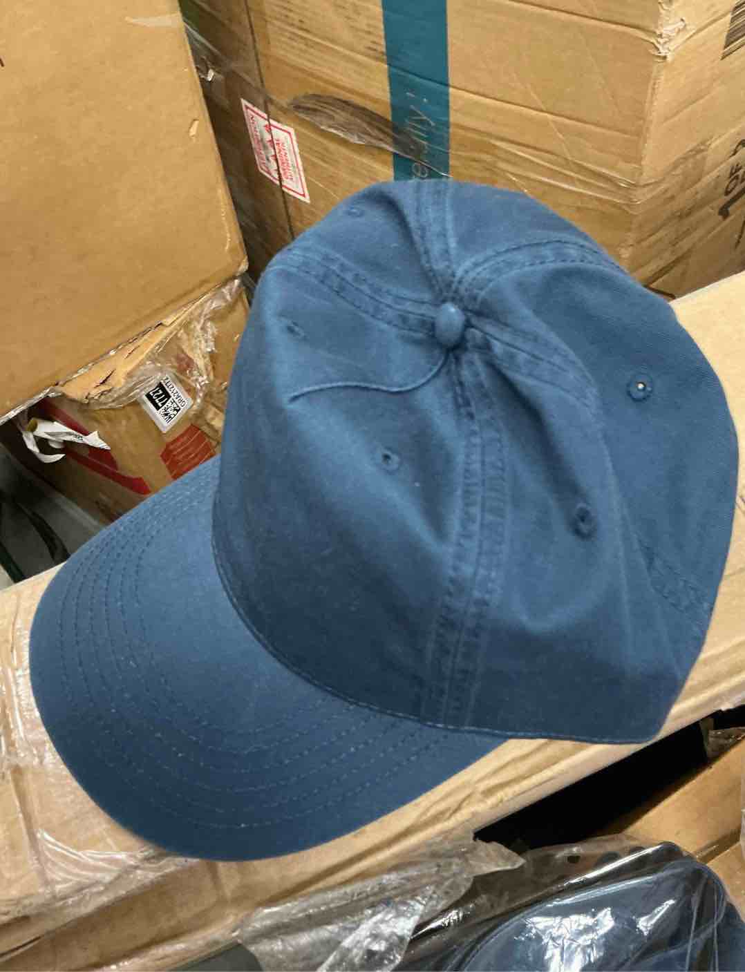 Condition photo showing Good Condition for contrast low-profile cap 176 - men women plain cotton hat - blue 5 pcs