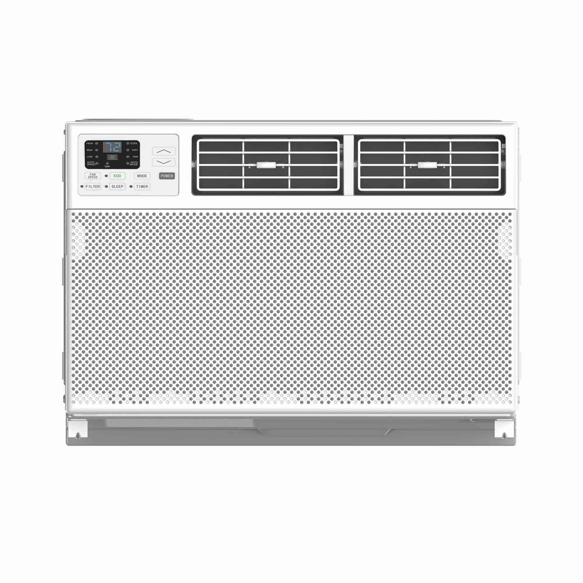 tcl 10 000 btu smart window air conditioner (white) - 450 sq ft 3-in-1 ac fan and dehumidifier energy efficient - w10w92-4i