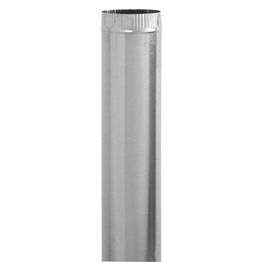 imperial 4-in x 60-in galvanized steel round duct pipe