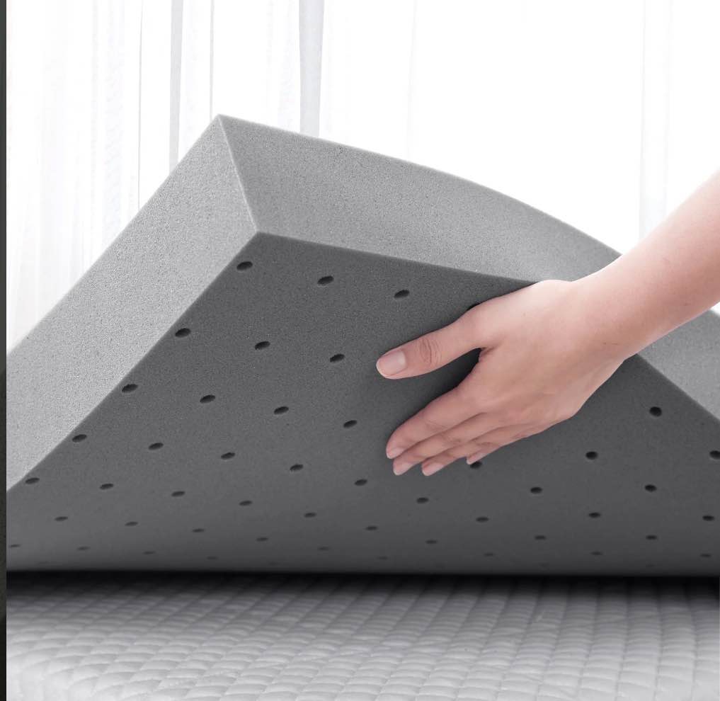BDEUS 3 Inch Mattress Topper, Cooling Gel Memory Foam Mattress Topper, Bed Topper, Soft, Twin Size