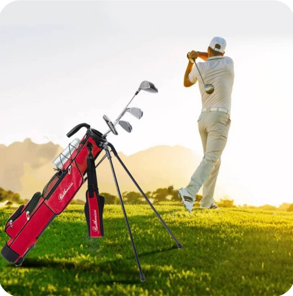 Golf Stand Bag, Lightweight Golf Easy Carry Bag with Padded Strap?Durable Pitch n Putt Golf Bag, Practice Ranger Sunday Golf Bag for Men&Women