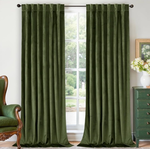 BGment Halloween Black Velvet Blackout Curtains for Living Room, 84 inches Long Thermal Insulated Curtains Noise Reduce Back Tab and Rod Pocket Luxury Panels for Bedroom, 2 Panels, 60 x 84 Inch 60"W x 84"L (Pack of 2) Black