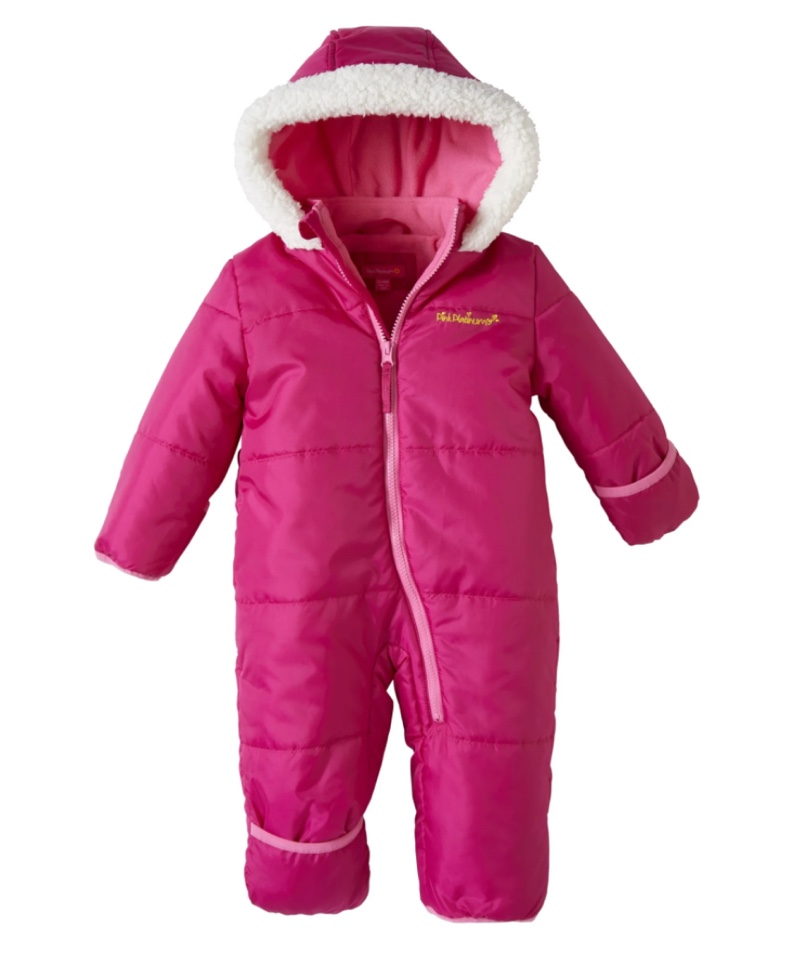 Pink Platinum Baby Girls' One-Piece Puffer Winter Snowsuit with Hood (Newborn & Infant)