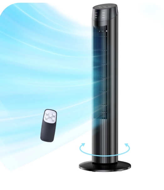 Tower Fan, 36" Oscillating Standing Floor Cooling Fans, 3 Speeds & Modes,9H Timer for Home Bedroom