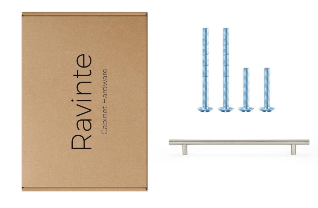 Ravinte 10 Pack 10 Inch Cabinet Handles Brushed Nickel Stainless Steel Cabinet Handles Kitchen Cupbo